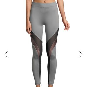 NWOT Koral Leggings With Mesh and metallic block